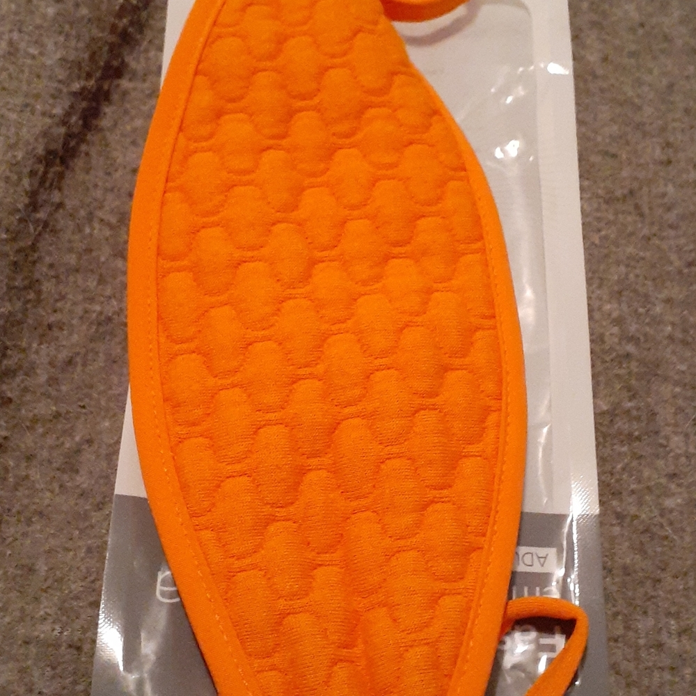 Orange- adult size - Fashion mask embossed (avon)